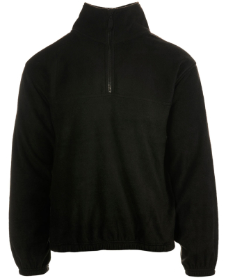 Burnside Clothing 3052 Men's Polar Fleece Quarter- in Black