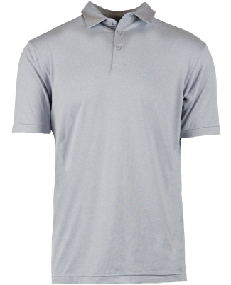Burnside Clothing 0900 Men's Dawn to Dusk Polo in Heather light grey