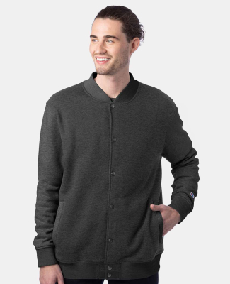 Champion Clothing CO100 Unisex Bomber Jacket in Charcoal heather