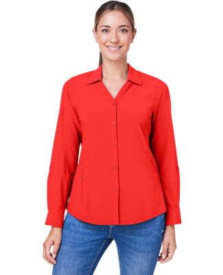Core 365 CE510LW Women's Ultra UVP® Marina Shirt in Marina red