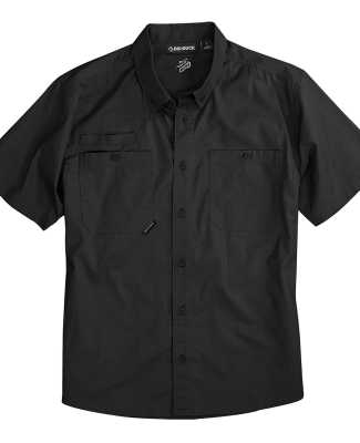 DRI DUCK 4451 Men's Craftsman Woven Short Sleeve S in Black
