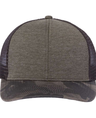 DRI DUCK 3358 Pique Trucker Cap in Rock/ camo