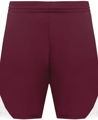 Augusta Sportswear 1736 Men's Step-Back Basketball in Maroon/ white
