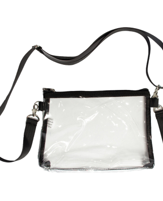 Liberty Bags 5785 Classic Clear Stadium Purse/Hand in Black