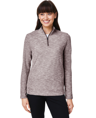 North End NE415W Women's Eclipse Jacquard Quarter- in Burgundy heather