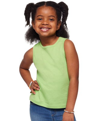 Rabbit Skins 3323 Toddler Fine Jersey Tank in Key lime