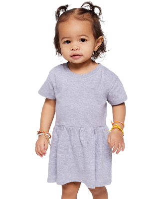 Rabbit Skins 5330 Infant Fine Jersey Dress in Heather