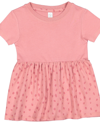 Rabbit Skins 5330 Infant Fine Jersey Dress in Mauvelous/ mauvelous spot