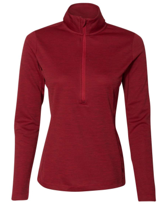 Russell Athletic QZ7EAX Women's Striated Quarter-Z in True red