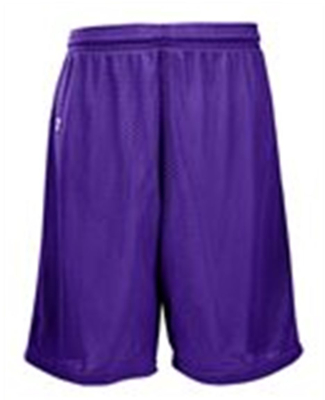 Russell Athletic 659AFB Youth Tricot Mesh Shorts in Purple