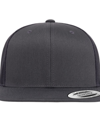 Yupoong-Flex Fit 6609 Retro High Profile Trucker C in Charcoal