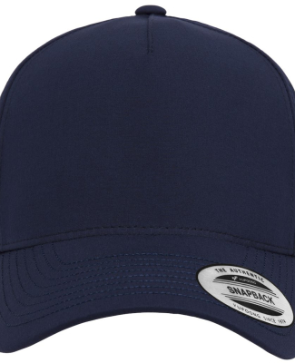 Yupoong-Flex Fit 5389AP Five-Panel Snapback with P in Navy
