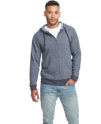 Next Level Apparel 9600 Unisex Pacifica Full-Zip H in Navy