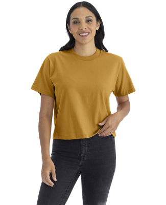 Next Level Apparel 7610 Women's Heavyweight Boxy T in Antique gold