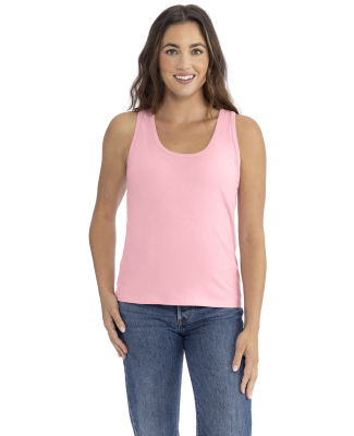 Next Level Apparel 3933 Women's Cotton Tank in Light pink