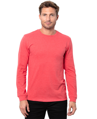 Threadfast Apparel T3001 Unisex Epic CVC Long Slee in Heather red
