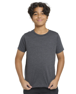 Threadfast Apparel T1001B Youth Epic CVC T-Shirt in Heather black
