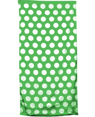 Carmel Towel Company C3060P Polka Dot Velour Beach in Kelly