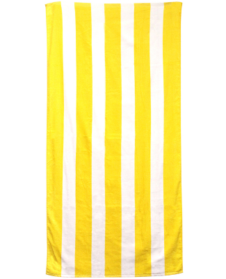 Carmel Towel Company C3060S Cabana Stripe Velour B in Sunlight