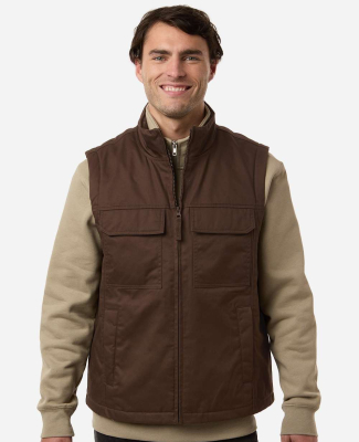 Harriton M723 ClimaBloc® Station Vest in Dark mocha