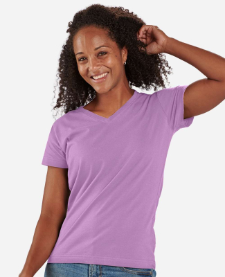 Boxercraft BW2201 Women's V-Neck T-Shirt in Lavender