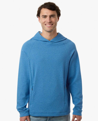 North End NE729 Men's Spirit Hooded Pullover in Light nautical blue heather
