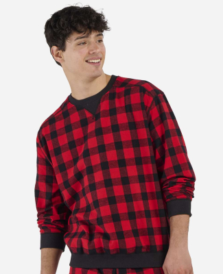 Boxercraft BU5101 Unisex Flannel Pullover in Red/ black buffalo