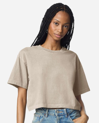 American Apparel 1302GD Women's Garment-Dyed Heavy in Faded bone