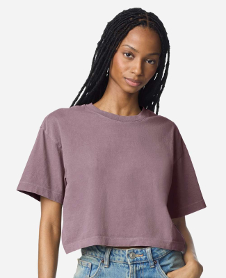 American Apparel 1302GD Women's Garment-Dyed Heavy in Faded smokey violet