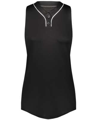 Augusta Sportswear 6913 Women's Cutter Jersey in Black/ white