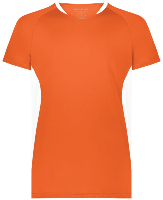 Augusta Sportswear 322240 Unisex Octane Soccer Jer in Orange/ white