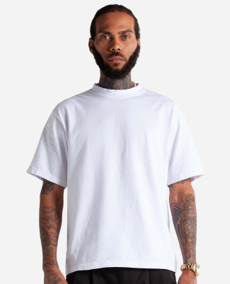Shaka Wear MCS Men's Cropped Max Heavyweight T-Shi in White