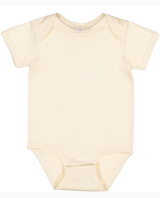 Rabbit Skins 4424 Infant Fine Jersey Bodysuit in Natural
