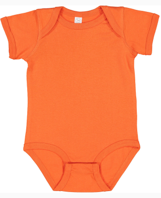 Rabbit Skins 4424 Infant Fine Jersey Bodysuit in Orange