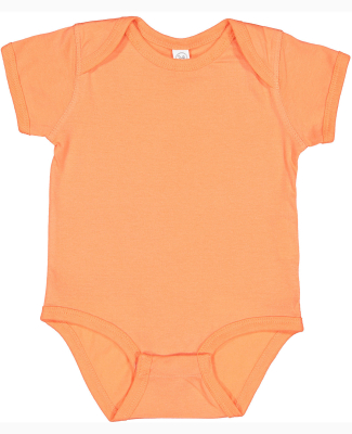 Rabbit Skins 4424 Infant Fine Jersey Bodysuit in Papaya