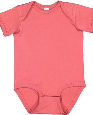 Rabbit Skins 4424 Infant Fine Jersey Bodysuit in Passionfruit