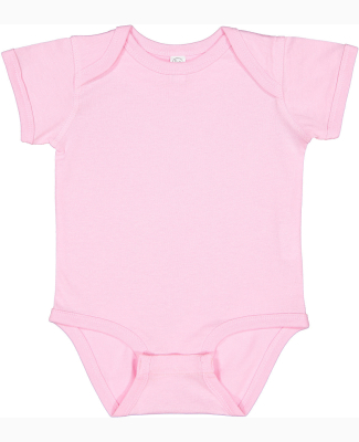 Rabbit Skins 4424 Infant Fine Jersey Bodysuit in Pink