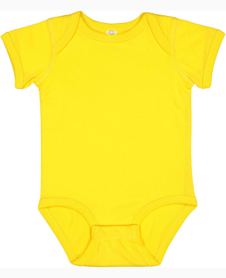 Rabbit Skins 4424 Infant Fine Jersey Bodysuit in Yellow