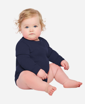 Rabbit Skins 3421 Infant Fleece Bodysuit in Navy