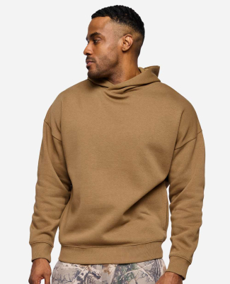 LA T 6956 Unisex Heavyweight Hoodie Sweatshirt in Coyote brown