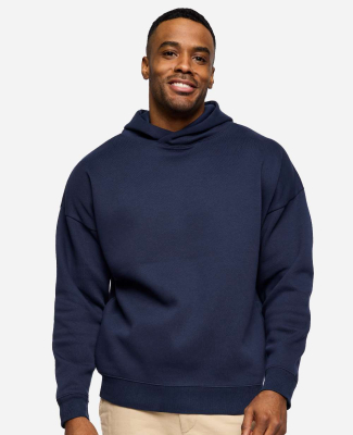 LA T 6956 Unisex Heavyweight Hoodie Sweatshirt in Navy