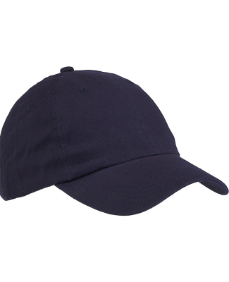 Big Accessories BX001 Classic Brushed Twill Cap in Navy