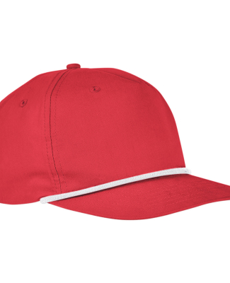 Big Accessories BA671 Golf Cap in Red/ white