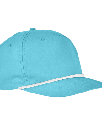Big Accessories BA671 Golf Cap in Turquoise/ white