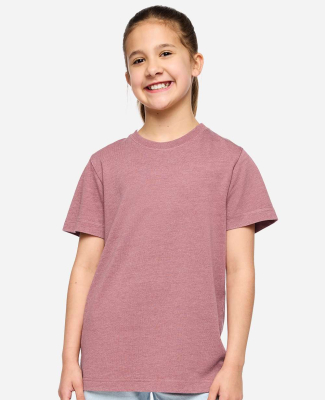 LA T 6102 Youth Vintage Wash Tee in Washed mauvelous