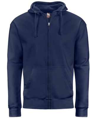 J America 8723 Unisex BTB Fleece Hooded Full-Zip S in True navy