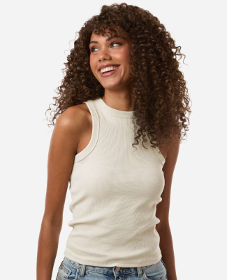 American Apparel BR2101 Women's Baby Rib Tank in Bone