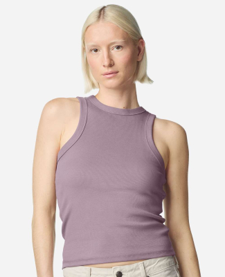 American Apparel BR2101 Women's Baby Rib Tank in Smokey violet