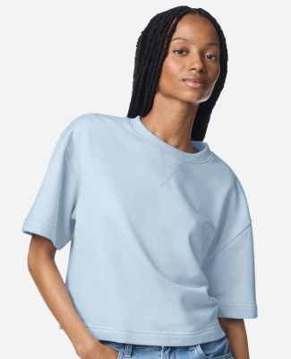 American Apparel FTCB0 Women's French Terry Mid-Le in Powder blue
