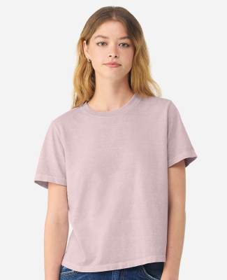 Bella + Canvas 6110GD Women's Garment-Dyed Tee in Washed lavendar